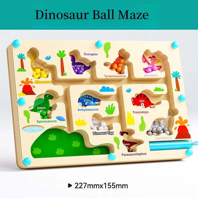 Toys Gifts for 2 3 4 5 Years Old Toddler Girls Boys, Magnetic Color and Number Maze Montessori Toys for 2+ Year Old Kids Birthday Learning Quiet Travel Toy