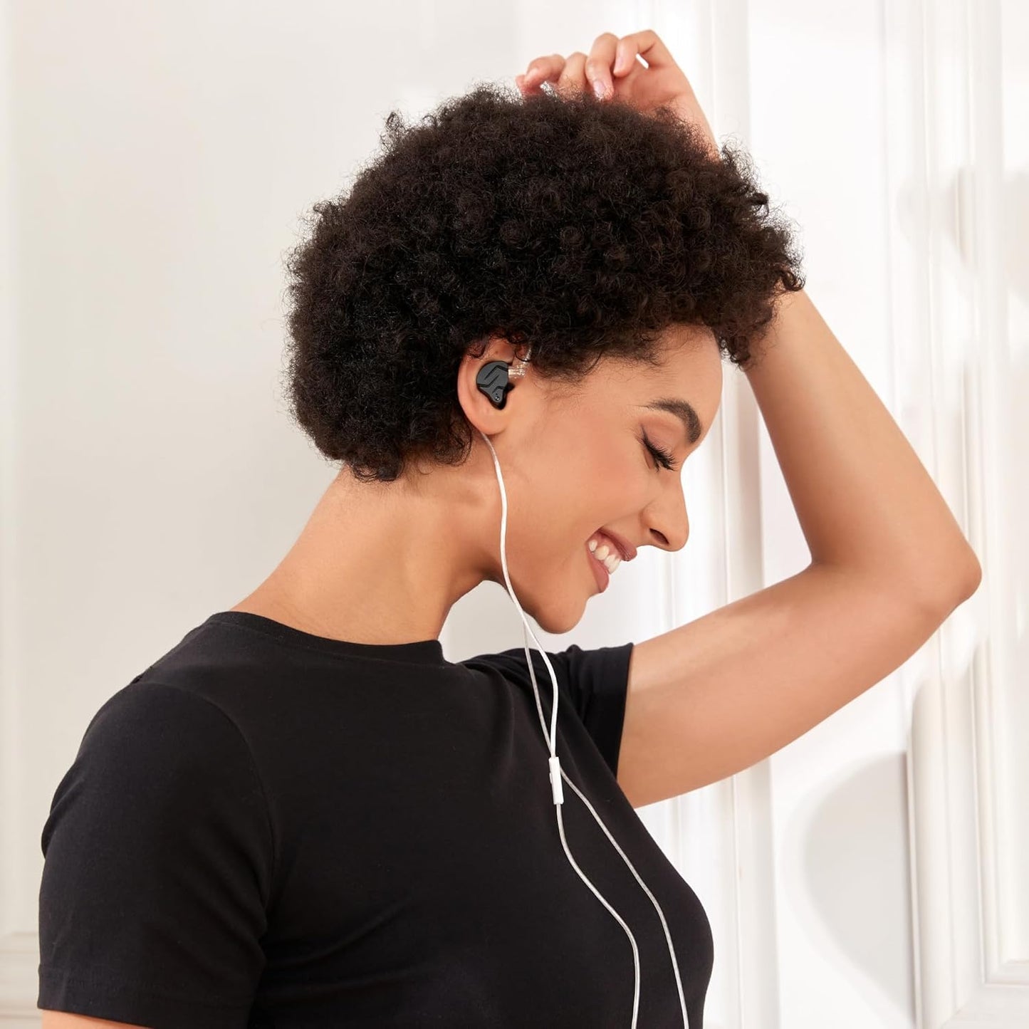 KZ ZSN PRO X in Ear Monitor Headphones Gaming Earbuds, High Fidelity Wired Earbuds, Hybrid Dual Driver IEMS Earphones with 1BA 1DD Detachable Tangle-Free Cable for Computer Tablet (Gold, without Mic)