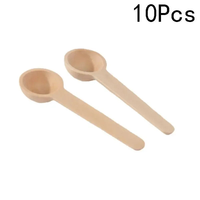 Mini Wooden Spoons Bulk Small Condiments Tiny Jars Spoons for Coffee Condiment Honey Teas Sugar Kitchen Cooking Bath Salt 3 Inch (10Pcs)